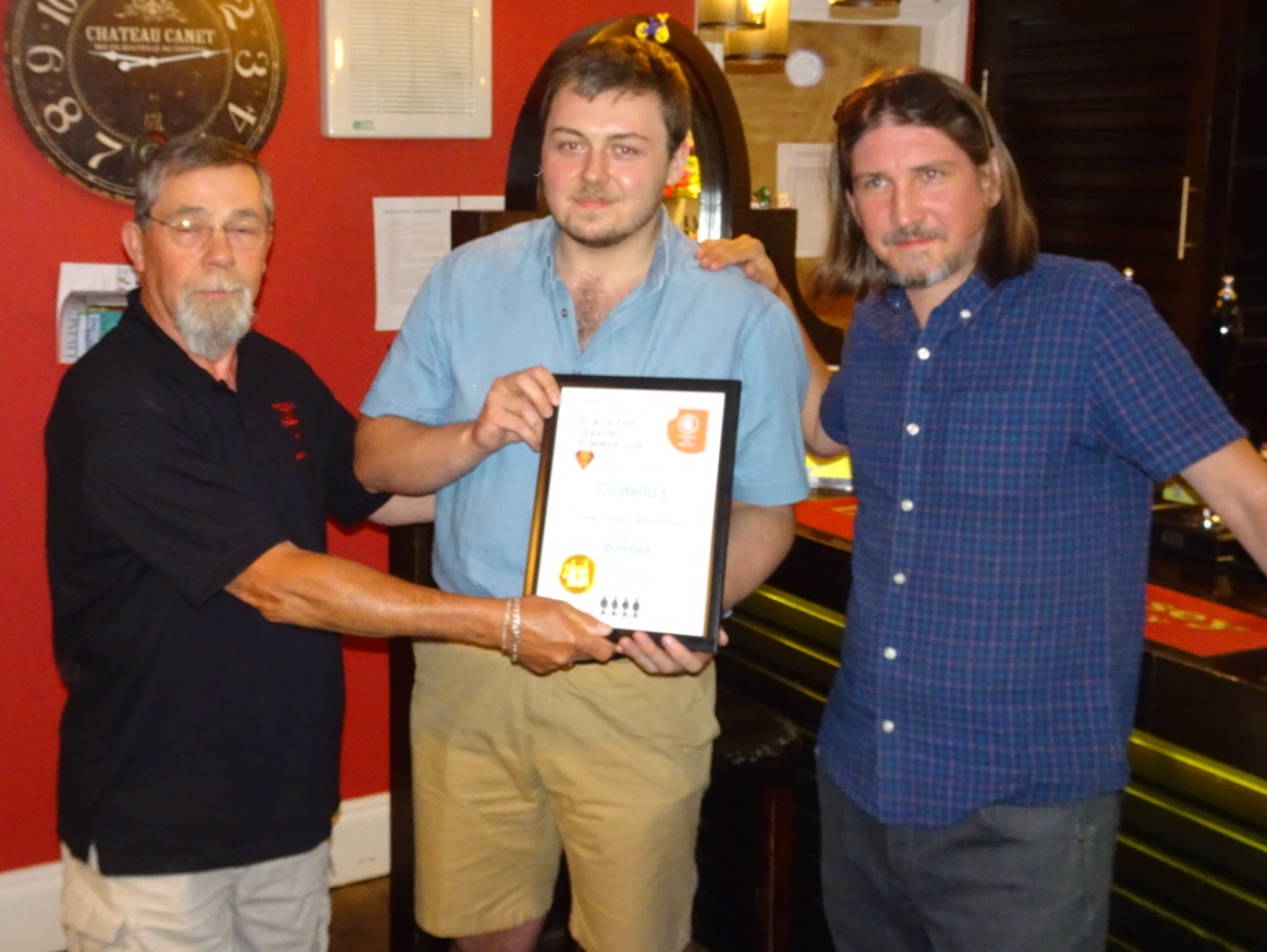 pub of the season summer 2018 costellos